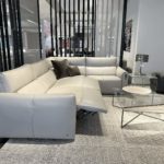 Natuzzi Italia Galaxy 4pc Sectional light grey 6