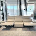 Natuzzi Italia Iago 3pc Power Sofa Light Grey 5