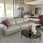 Natuzzi Italia Iago 3pc Power Sofa Light Grey 6