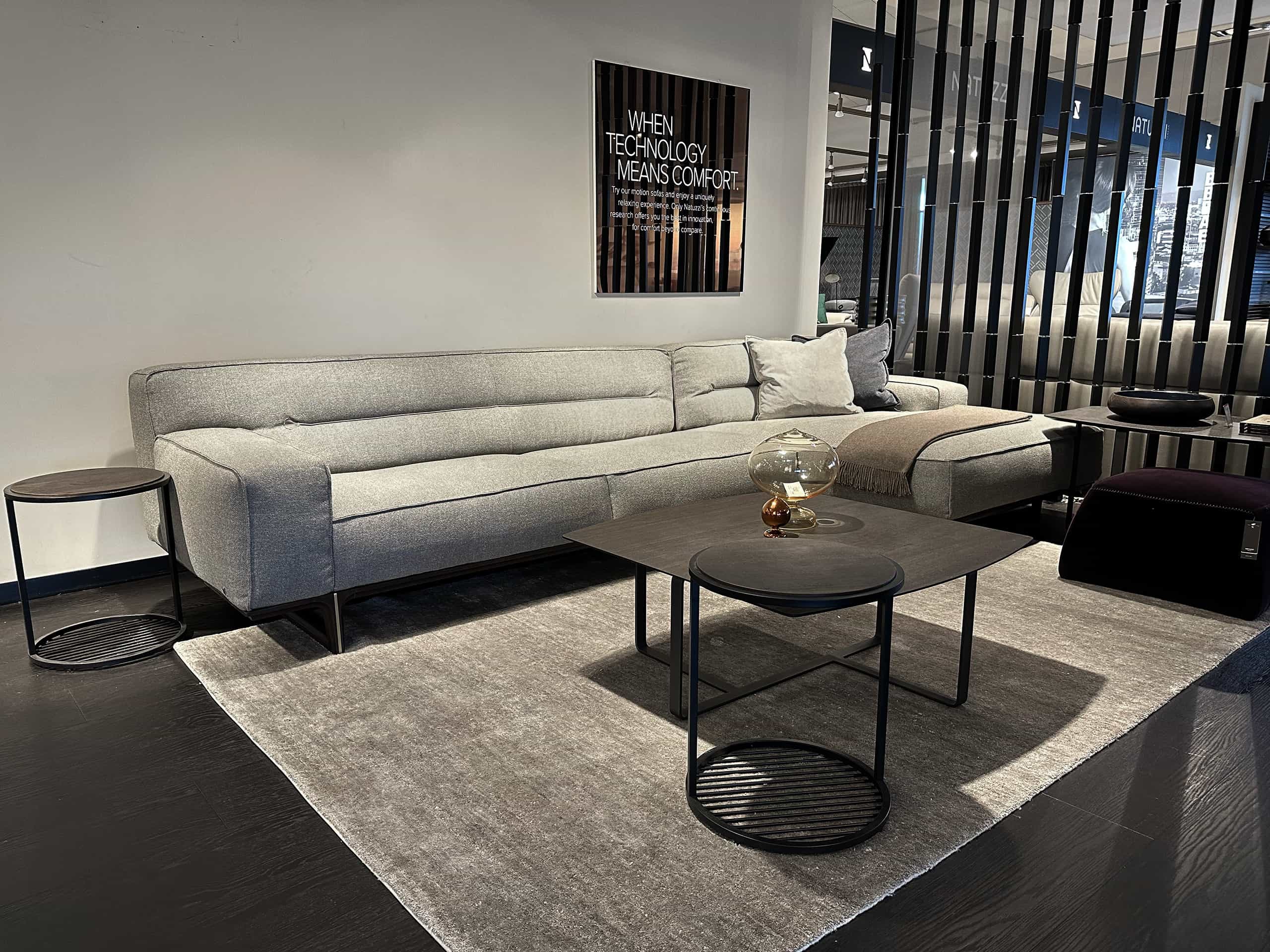 Natuzzi Italia Kendo 2pc Sectional Furnitalia Contemporary Italian