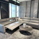 Natuzzi Italia Stan 5pc Sectional Grey 4