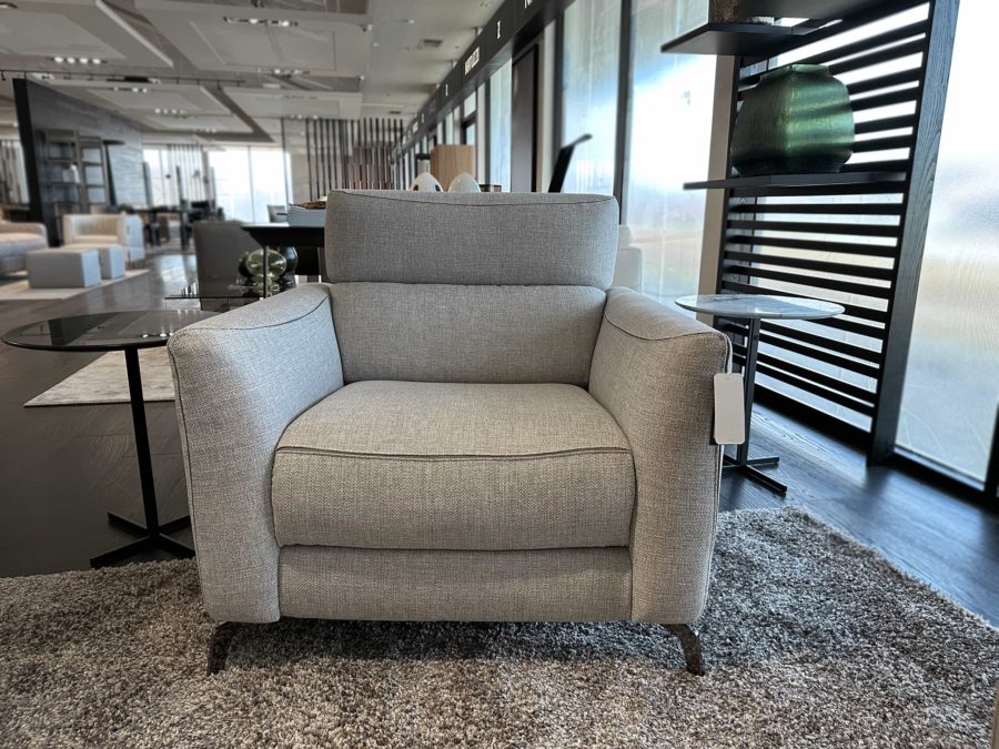 Natuzzi Italia Stan Power Armchair Grey 2