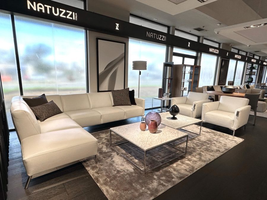 Natuzzi Italia Tratto 2811 Sectional White 4