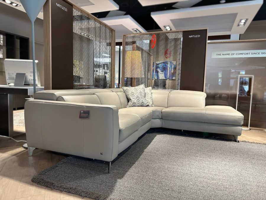 Natuzzi Italia Volo LAF Sectional Grey 3