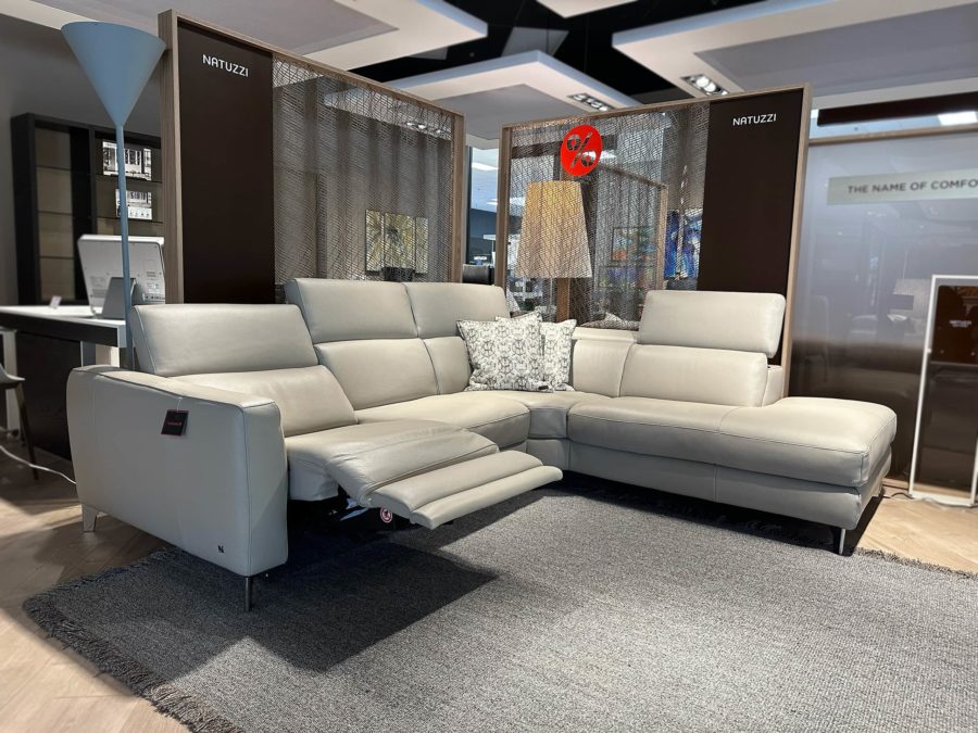 Natuzzi Italia Volo LAF Sectional Grey 4