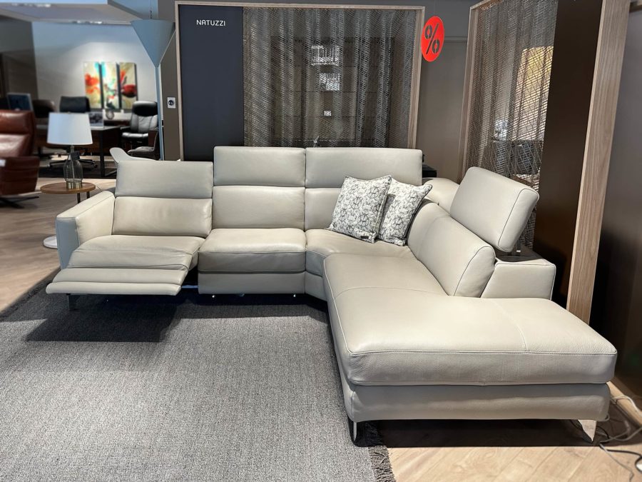 Natuzzi Italia Volo LAF Sectional Grey 5