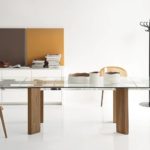 Calligaris Tower CS4057 Extendable Table Glass Top