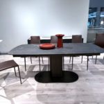 calligaris cameo ext table black marble