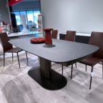 calligaris cameo ext table black marble