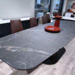 calligaris cameo ext table black marble