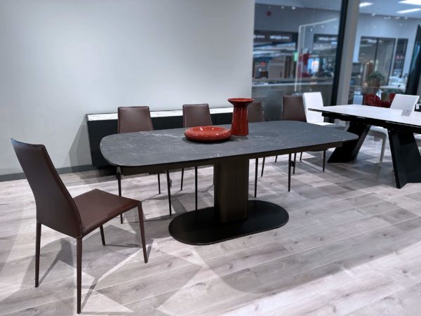 calligaris cameo ext table black marble