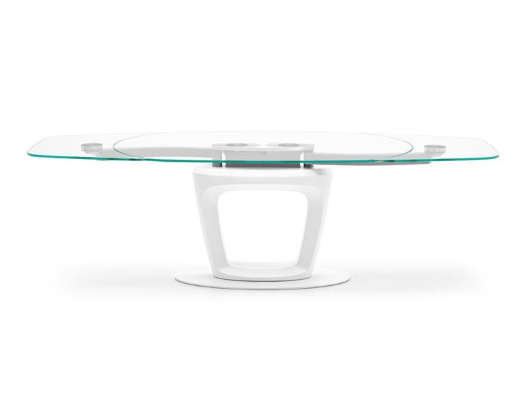Calligaris Orbital Extendable Table Glass Furnitalia Contemporary