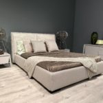 Calligaris Dolly Bed Grey Trim with Pink Headboard