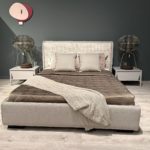 Calligaris Dolly Bed Grey Trim with Pink Headboard 2