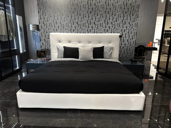 Calligaris Swami King Bed White 2