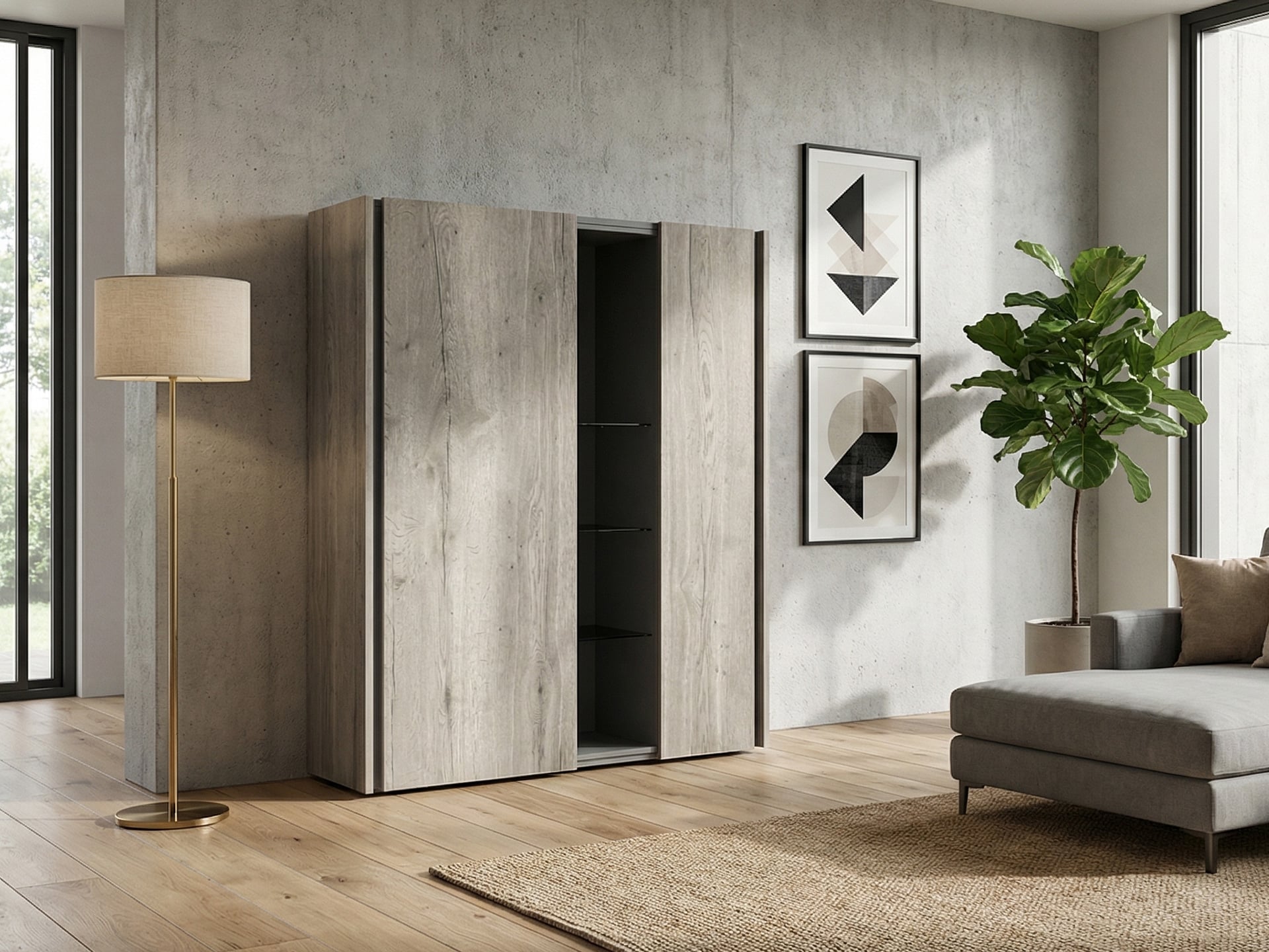 Alf DaFre DaDo High Sideboard Elm Biscotto