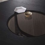 Bontempi - Universe Round Table Charcoal with Glass Ring 3