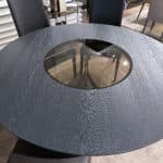 Bontempi - Universe Round Table Charcoal with Glass Ring 5