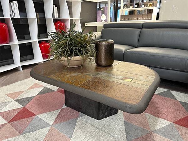 african slate rustic coffe table