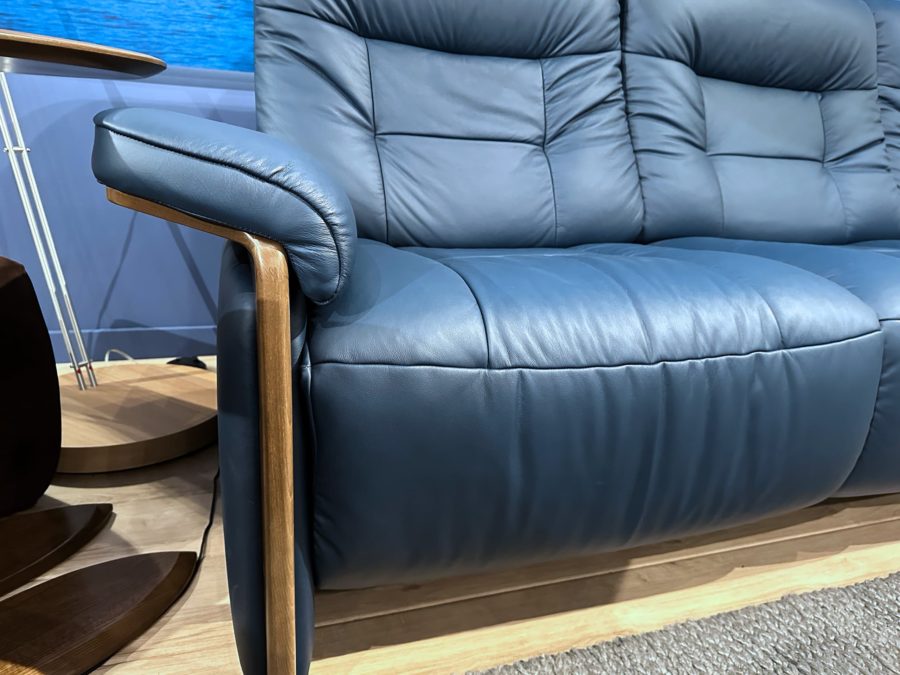 Stressless Emily Power Sofa Oxford Blue 6