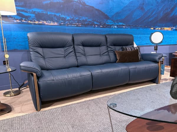 Stressless Mary 3-seater sofa with 2 recliners oxford blue 1