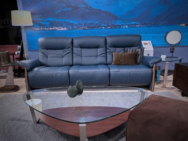 Stressless Mary 3-seater sofa with 2 recliners oxford blue 1