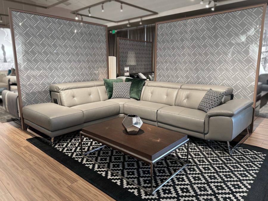 Estro Milano - Arizona L Sectional Grey