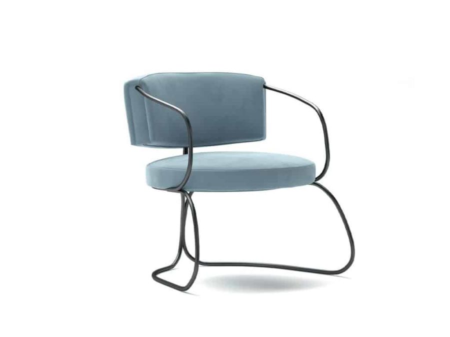 Estro Milano - IS338 Circle Armchair Celeste 3