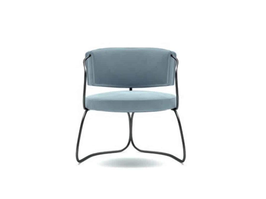 Estro Milano - IS338 Circle Armchair Celeste 6