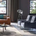 Estro Milano - IS430 Amelie Armchair Ocean Blue