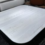 Estro Milano Spazio Coffee Table White Marble Titanium Base 3