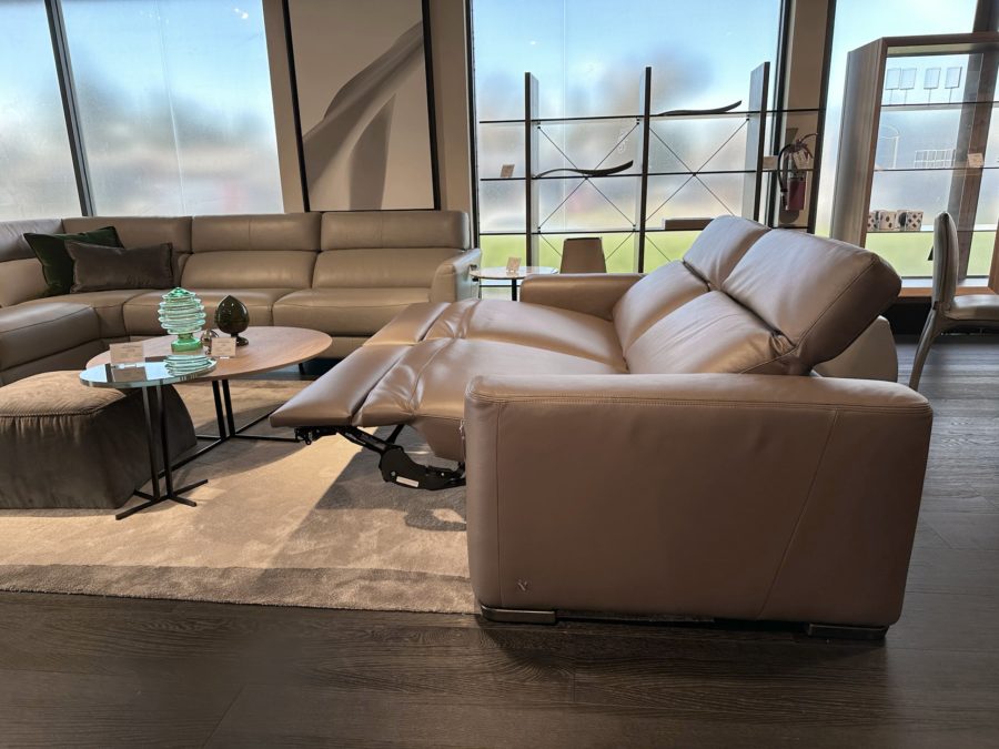 Natuzzi Italia Diesis Power Sofa LeMans Cacao 6