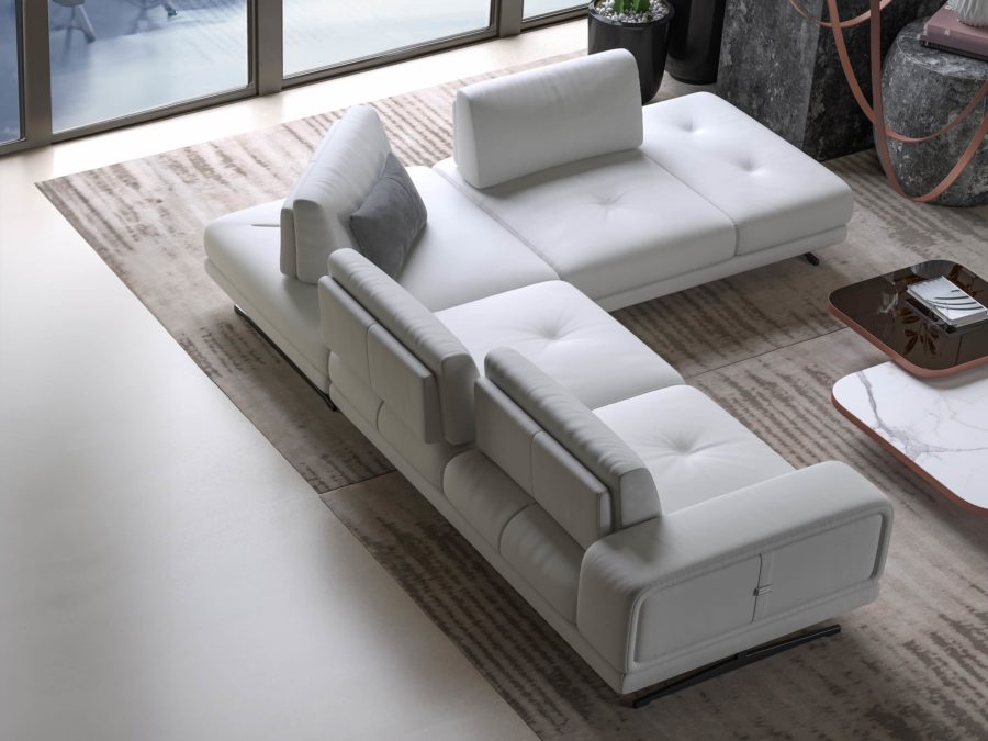 Estro Milano Spazio IS306 R Sectional White 2