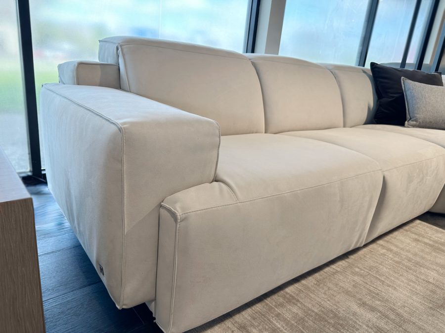 Natuzzi Italia Iago 5pc Sectional Warm Light Grey 5