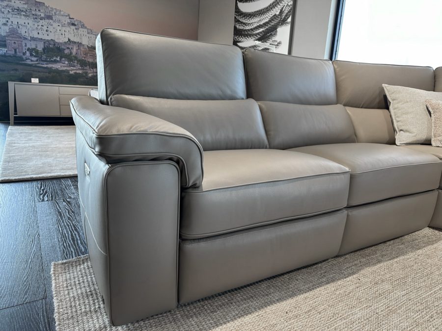 Natuzzi Italia - Rock Sectional Light Grey 6