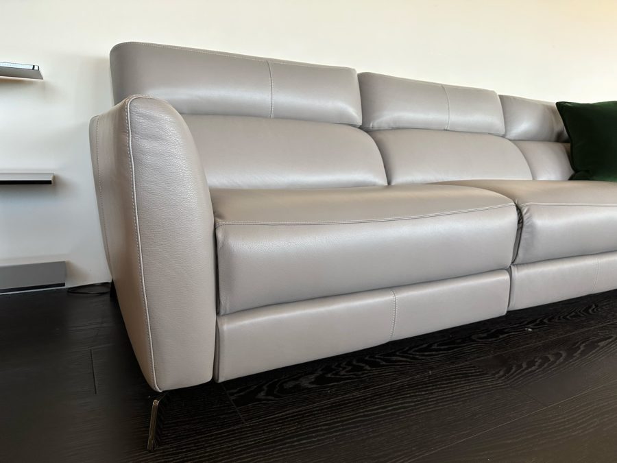 Natuzzi Italia Stan 3pc Sofa Grey 3