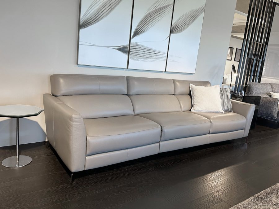 Natuzzi Italia Stan 3pc Sofa Grey