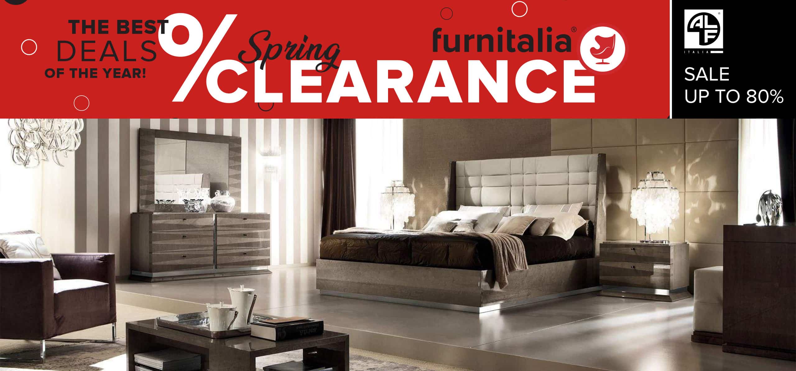 Spring Clearance Sale at Furnitalia - Alf Italia - 2024