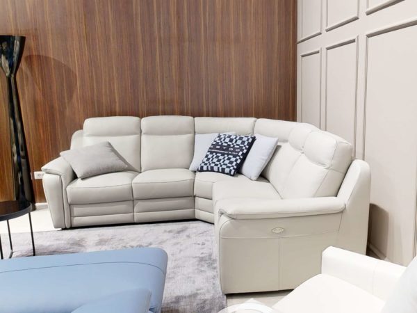 Estro Milano Bristol 5pc Sectional Pearl Grey 2