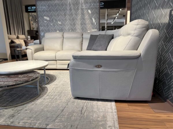 Estro Milano Bristol 5pc Sectional Pearl Grey