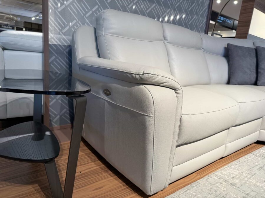 Estro Milano Bristol 5pc Sectional Pearl Grey