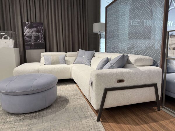 Estro Milano Claire Sectional White
