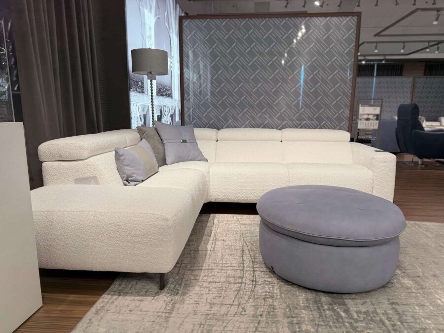 Estro Milano Claire Sectional White