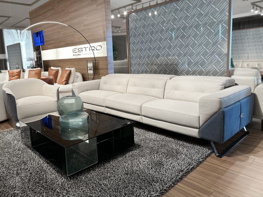 Estro Milano EDITH XL Power Sofa Moon Grey