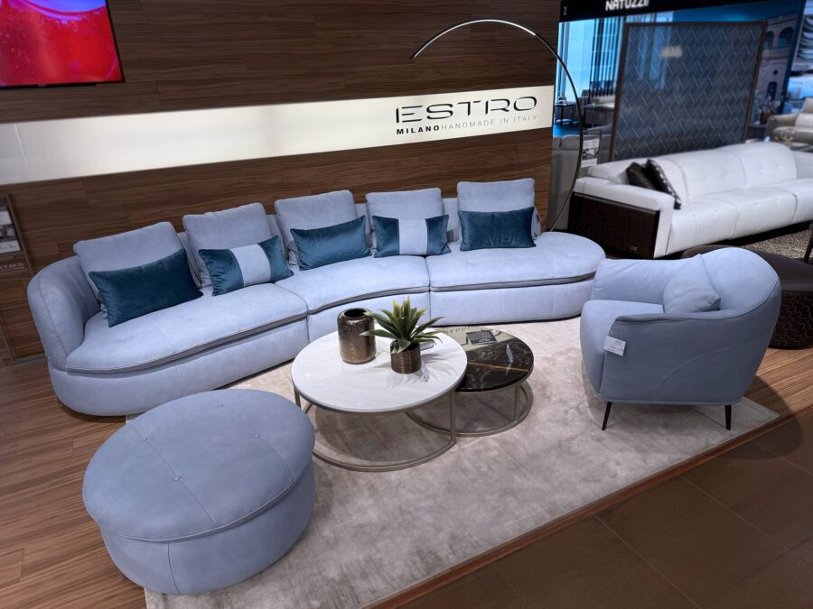 Estro Milano Vela Sectional Light Blue
