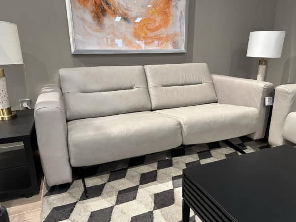 Stressless Stella Loveseat Wide Arm Paloma Silver Grey 3