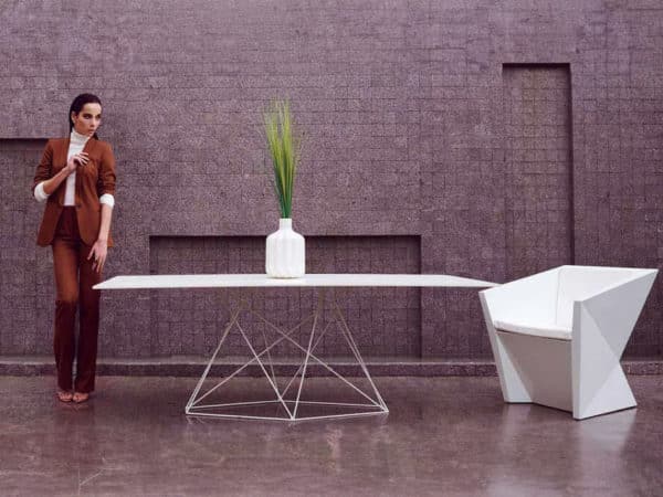 Vondom - FAZ Outdoor Dining Table Stainless Steel