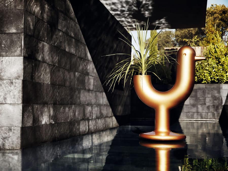 Vondom - Peacock Outdoor Planter Lacquered