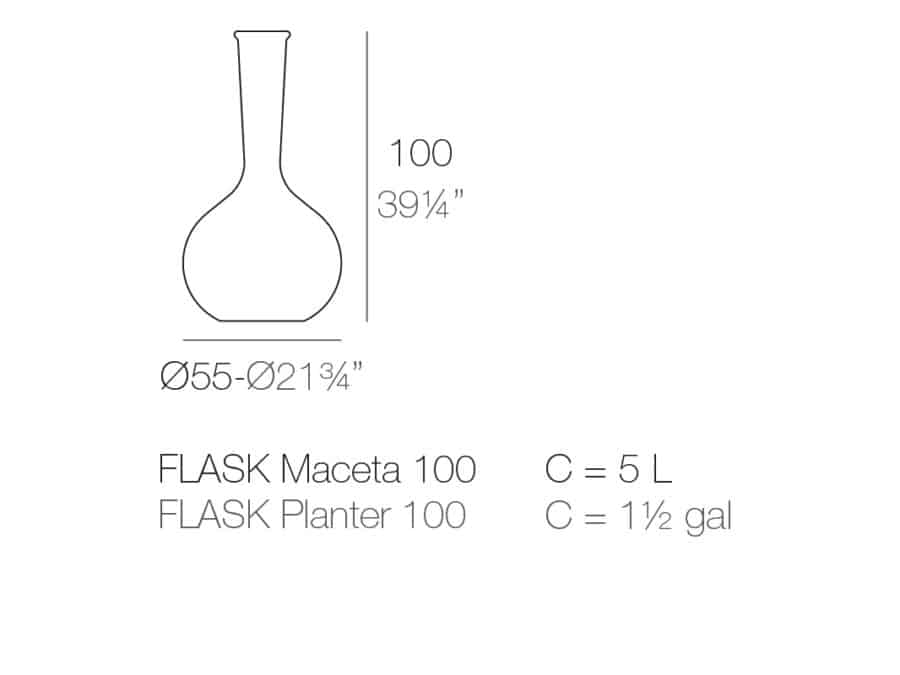 Vondom - Chemistubes Flask Pot