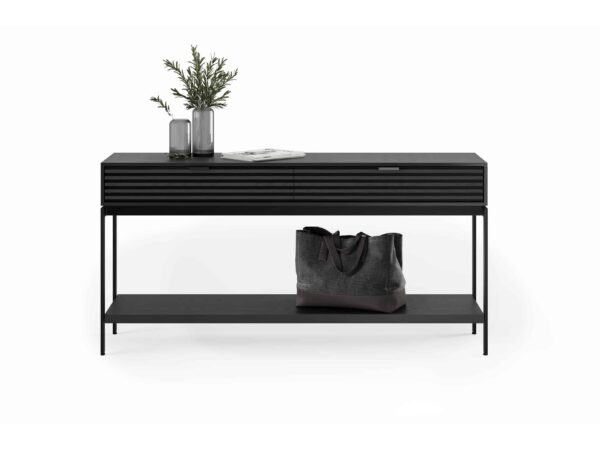 BDI Cora Console Table 1173 Ebonized Ash contemporary wood occasional storage furniture